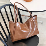 Women Bags High Lady's Tote Bag Soft Leather Singel Shoulder Bag Large Capacity