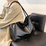 Women Bags High Lady's Tote Bag Soft Leather Singel Shoulder Bag Large Capacity