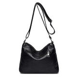 Hobo Bag PU Leather Women Handbags Female Leisure Shoulder Bags Vintage