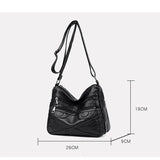 Hobo Bag PU Leather Women Handbags Female Leisure Shoulder Bags Vintage