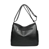 Retro PU Leather Shoulder Bag Diamond Lattice Hobos Vintage Tote Bag