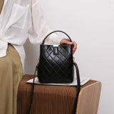 Leather Ladies Travel Purses Handbags Tote Bucket Bag Shoulder Bag Messenger Bag