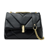 Leather Tote Bag Chain Crossbody Bags Large Capacity