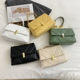 Leather Tote Bag Chain Crossbody Bags Large Capacity