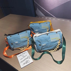 Denim Crossbody Bag Big Purse Women Shoulder Bags Large Capacity Travel Bag