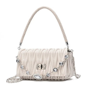 Rhinestone Chain Shoulder Messenger Bag