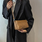 Women Woven Shoulder Bag Western Style Messenger Bags