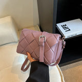 Women Woven Shoulder Bag Western Style Messenger Bags