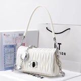 Rhinestone Chain Flap Crossbody Small Square Bag Girls Shoulder Messenger Bags