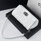 Rhinestone Chain Flap Crossbody Small Square Bag Girls Shoulder Messenger Bags