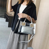 Transparent Mother And Son Bag Two Piece Set Jelly Bags Handbag