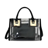 Transparent Mother And Son Bag Two Piece Set Jelly Bags Handbag