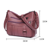 Women Bags Shoulder Bags Middle-aged Gift PU Leather Messenger