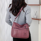 Women Bags Shoulder Bags Middle-aged Gift PU Leather Messenger