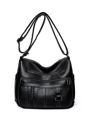 Women Bags Shoulder Bags Middle-aged Gift PU Leather Messenger