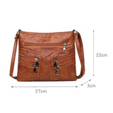 Vintage Crossbody Bags Soft Pu Leather Shoulder Bag