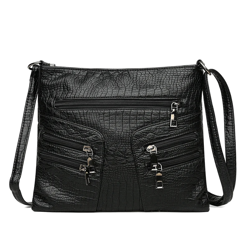 Vintage Crossbody Bags Soft Pu Leather Shoulder Bag