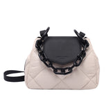 Diamond Lattice Bucket Handbags Tote Bags for Women