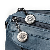 Women PU Leather Tote Shoulder Bag Vintage Messenger Bag