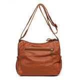 Vintage Soft PU Leather Messenger Bag Crossbody Shoulder Bag