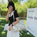 Heart Pattern Shoulder Bags High Capacity Handbags