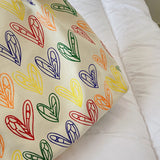Heart Pattern Shoulder Bags High Capacity Handbags