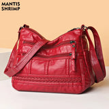 Vintage PU Leather Shoulder Messenger Bags Famous Crossbody Packs