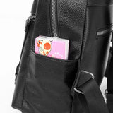 Stylish PU Leather Backpack Purse Cross Shoulder Travel Luggage