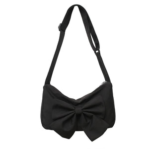 Nylon Lady Bow Shoulder Bags Crossbody Handbags All-match Girls Bags