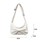 Nylon Lady Bow Shoulder Bags Crossbody Handbags All-match Girls Bags