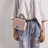 Women PU Leather Messenger Bag Chain Shoulder Wallet Clutch Camera Bag