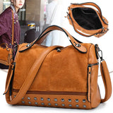 Women's PU Leather Shoulder Messenger Bag Tote Purse Handbag
