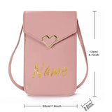 Personalized Name Touch Screen Cell Phone Purse Crossbody Shoulder Bag