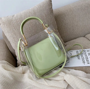 Transparent PVC Handbags Women Bags Sac A Main Femme