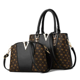 2 Pcs Leather Handbag Women Tote Bag Ladies Shoulder Bag for Women Messenger Bag