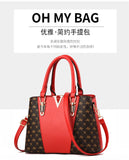 2 Pcs Leather Handbag Tote Shoulder Messenger Bag for Women