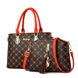 Leather Handbag Tote & Shoulder Bag Set for Women