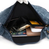 Vintage Leather Shoulder Bag Crossbody Messenger Hobo Brown