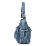 Vintage Leather Shoulder Bag Crossbody Messenger Hobo Brown