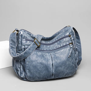 Vintage Leather Shoulder Bag Crossbody Handbag