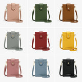 Women Soft Leather Wallets Crossbody Shoulder Strap Handbag