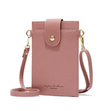 Women Soft Leather Wallets Crossbody Shoulder Strap Handbag