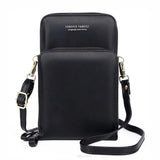 Women's Soft Leather Cell Phone Purse Crossbody Handbag