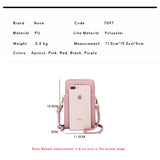 Women's Soft Leather Cell Phone Purse Crossbody Handbag