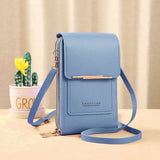 Soft Leather Cell Phone Purse for Women