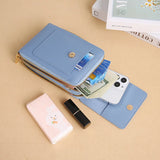 Women Soft Leather Cell Phone Purse Crossbody Handbag