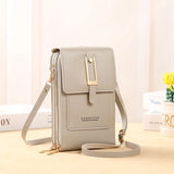 Soft Leather Wallet Crossbody Shoulder Handbag