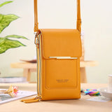 Soft Leather Wallets Cell Phone Purse Crossbody Handbag