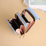 Women Soft Leather Cell Phone Purse Crossbody Handbag