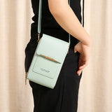 Soft Leather Wallets Touch Screen Cell Phone Purse Crossbody Handbag